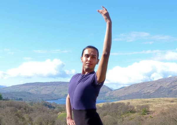 Rahul Pradeep has travelled over 5000 miles from Bangalore
to study at the prestigious Ballet West school in Argyll. Picture: Moira Kerr