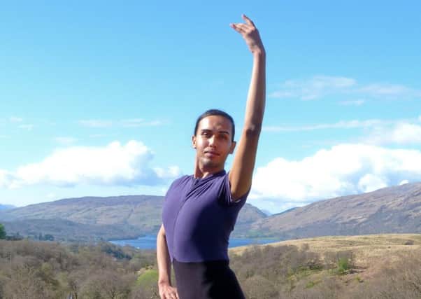 Rahul Pradeep has travelled over 5000 miles from Bangalore 
to study at the prestigious Ballet West school  in Argyll. Picture: Moira Kerr