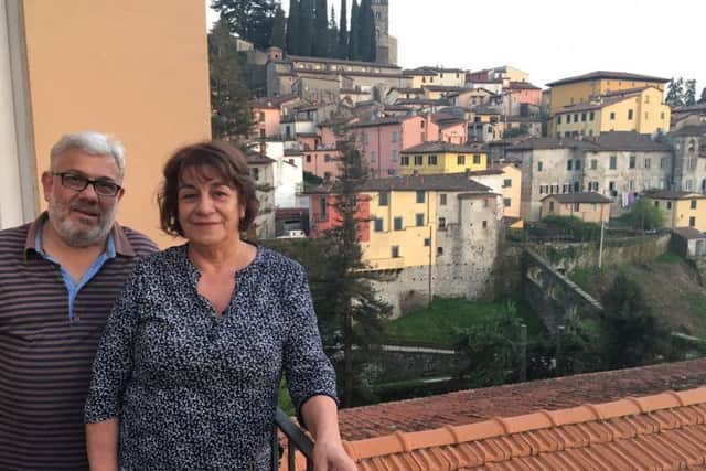 Adele and Riccardo Pierotti, whose families both hail from Barga, met and married in Glasgow but moved back to the Tuscan town more than 30 years ago.