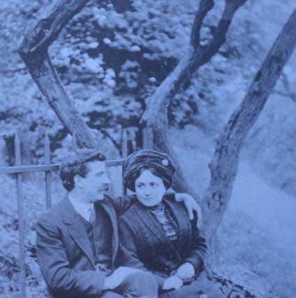 New beginnings: Cristoforo and Elvina Guidi were among the thousands who moved from Barga to Scotland. They are pictured in Kelvingrove Park in 1913. PIC: Contributed.
