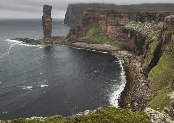 The Old Man of Hoy sea stack is one of the main attractions for visitors to the Isle of Orkney