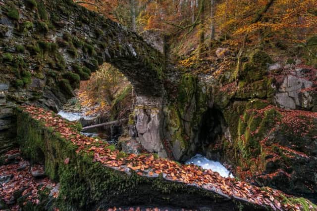 Located just off the A9 near Dunkeld, this wooded walk is peppered with ethereal Victorian follies and picture-perfect waterfalls.