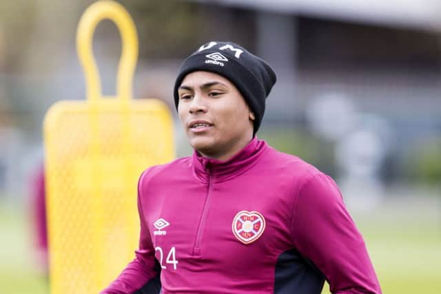 Demetri Mitchell has impressed Craig Levein, below, and the manager is keen to extend his loan deal. Picture: SNs.