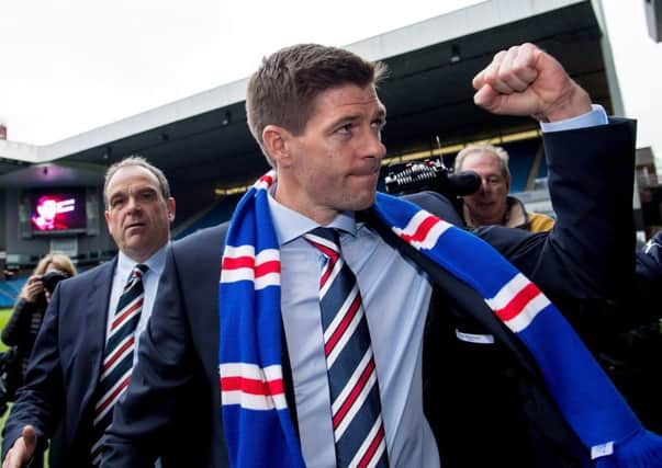Rangers manager Steven Gerrard . Picture; SNS