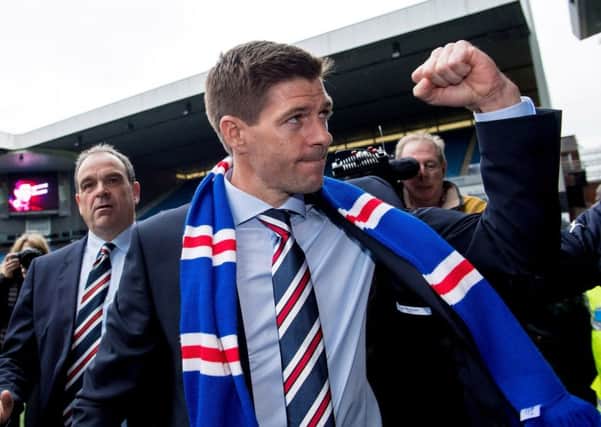 Steven Gerrard is unveiled as the new Rangers manager. Picture:  Bill Murray/SNS