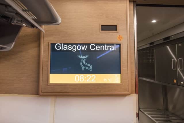 Screens showing journey progress and landmarks will replace announcements. Picture: John Devlin