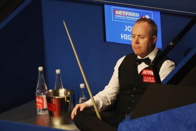 John Higgins during his semi-final against Kyren Wilson at The Crucible. Picture: Linnea Rheborg/Getty Images)