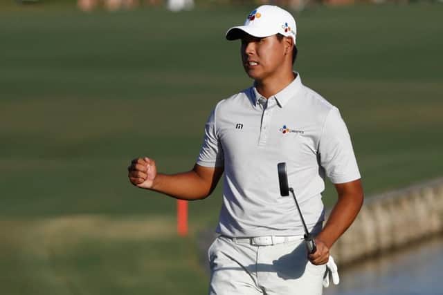 Si Woo Kim became the youngest Players Championship winner last year. Photograph: Getty Images