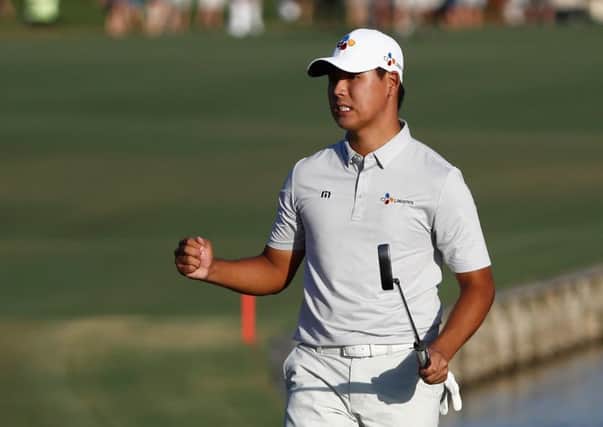 Si Woo Kim became the youngest Players Championship winner last year.  Photograph: Getty Images