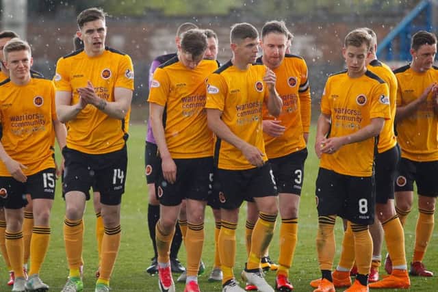 Stenhousemuir will play Peterhead for promotion.