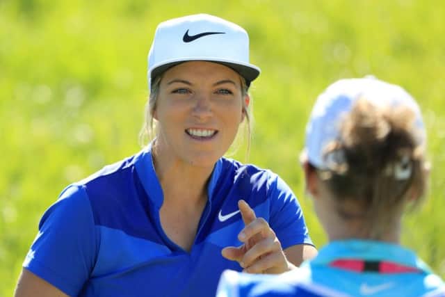 Mel Reid of the European Women team enjoyed a good first day at the GolfSixes. Picture: Andrew Redington/Getty Images