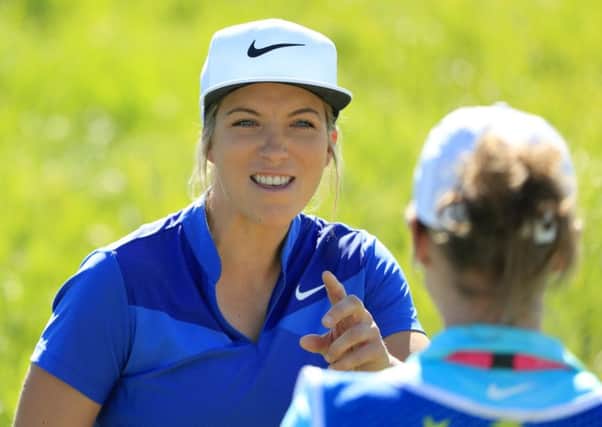 Mel Reid of the European Women team enjoyed a good first day at the GolfSixes. Picture: Andrew Redington/Getty Images
