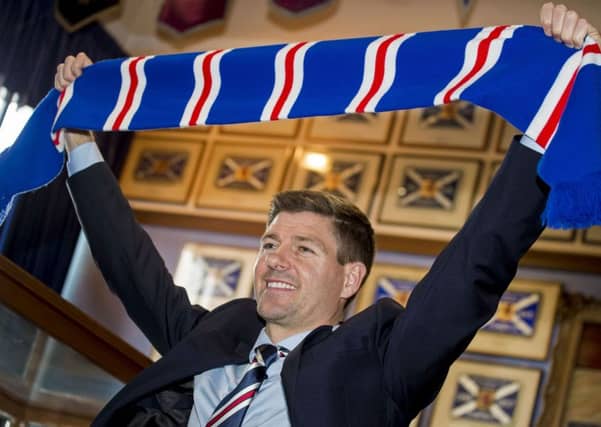 Steven Gerrard was unveiled as the new Rangers manager on Friday. Picture: SNS