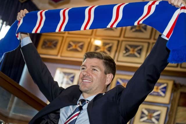 Steven Gerrard was unveiled as the new Rangers manager on Friday. Picture: SNS