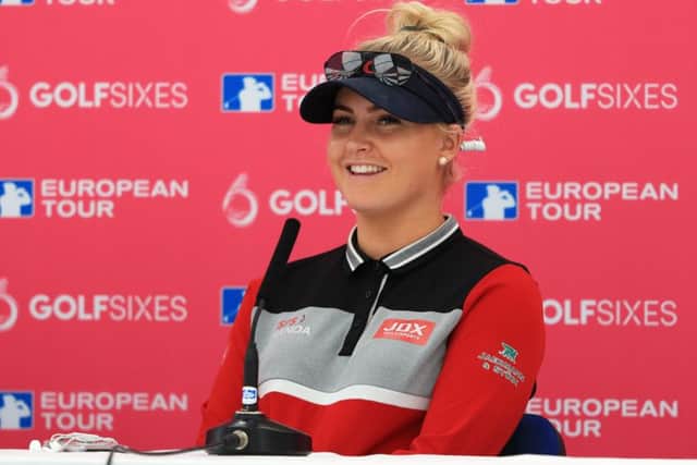 Charley Hull was among the ladies who shone at the GolfSixes.