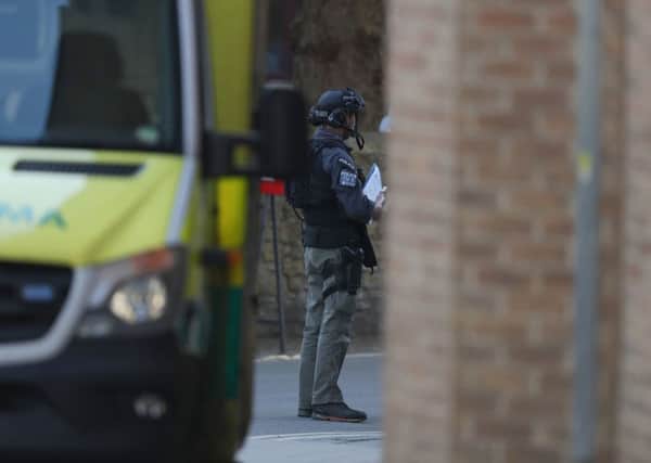 Armed police are locked in a stand-off with a gunman after a shootout in Oxford city centre. Picture: PA Wire