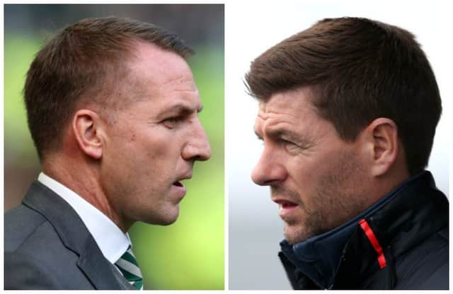 Brendan Rodgers will come up against former Liverpool captain Steven Gerrard next season. Pictures: Getty images