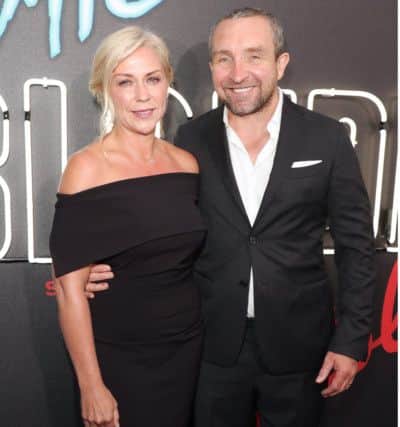 Marsan and his wife 
Janine Schneider-Marsan at the Atomic Blonde film premiere, Los Angeles, in July last year. Picture: Chelsea Lauren/Variety/REX/Shutterstock