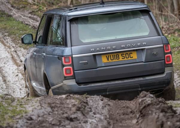 Range Rover PHEV conquer a mire without special tyres.