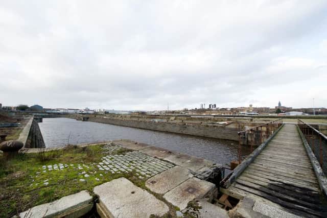 The graving docks were abandoned in 1988 and are now among the last remnants of Glasgow's martime industry. Picture: John Devlin/TSPL