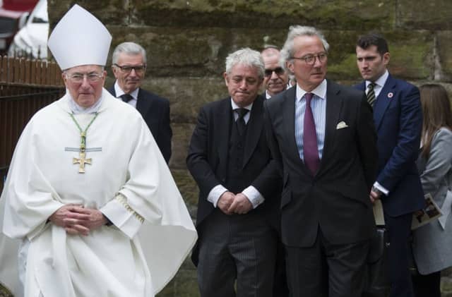 The funeral of Lord Martin. Picture: John Devlin