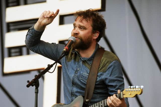 Scott Hutchison performing with Frightened Rabbit at T in the Park in 2013. Picture: Greg Macvean