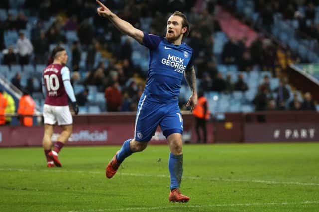 Jack Marriott celebrates scoring against Aston Villa in the FA Cup earlier this year. Picture: Getty
