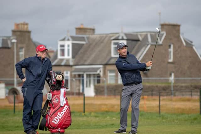 Padraig Harrington was back at Carnoustie, scene of his 2007 Open triumph. Picture: Kenny Smith