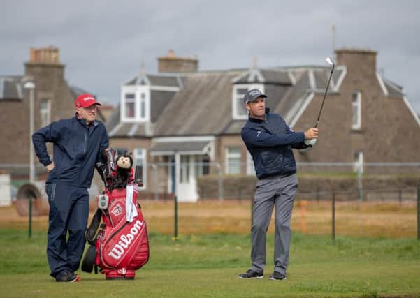 Padraig Harrington was back at Carnoustie, scene of his 2007 Open triumph. Picture: Kenny Smith