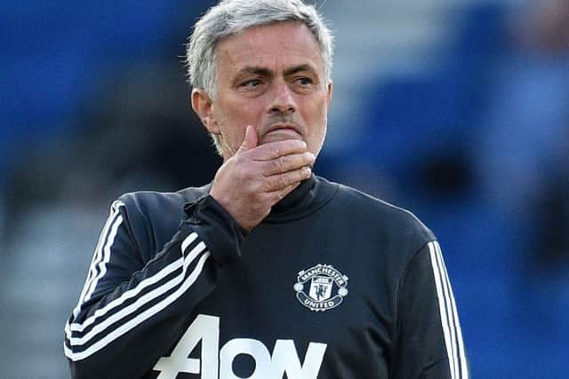 Manchester United's manager Jose Mourinho says the club are very positive about Sir Alex Ferguson's health. Picture: Glyn Kirk/AFP/Getty Images