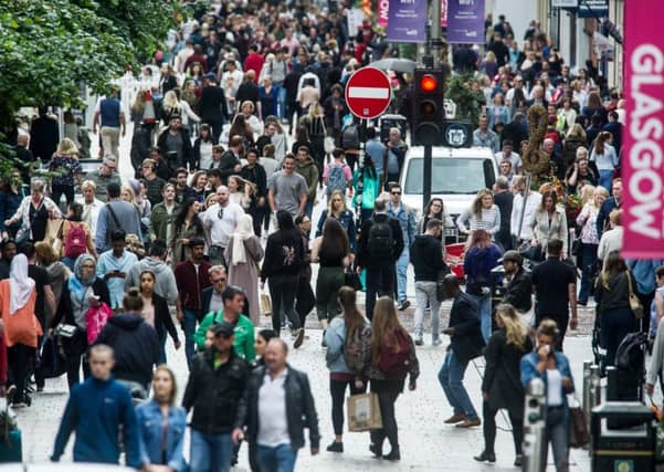 Shoppers out in force on Glasgow's Buchanan Street (Picture: John Devlin)