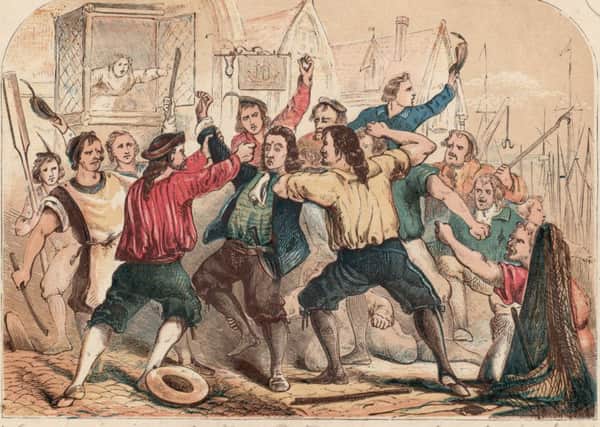 Mobs are nothing new - the infamous Lord Chief Justice of England was beaten by a London mob during the Glorious Revolution in 1688. He was then taken to the Tower of London, where he died a few months later.