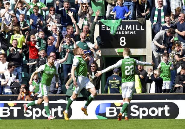 Average attendances at Hibs' Easter Road stadium reached a 21st century high during the 2017/18 season, with several other Scottish clubs also enjoying rises. Picture: Rob Casey/SNS