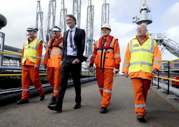 Ineos founder and chairman, Jim Ratcliffe, centre, should be applauded for holding the Scottish Government to account, says Brian Wilson (Picture: Michael Gillen)