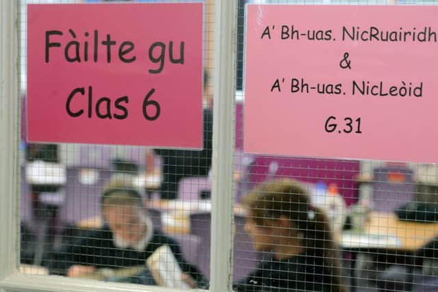 Opening of Bun-sgoil Taobh na PÃ¡irce (new Gaelic School). Brian asks why Gaelic is routinely used as a punchbag by some Scottish commentators. Picture: Neil Hanna