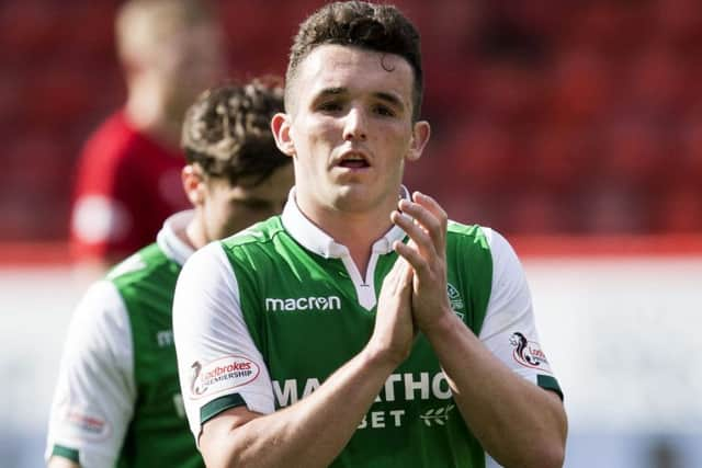 Hibs midfielder John McGinn. Picture: SNS