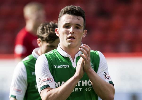 Hibs midfielder John McGinn. Picture: SNS
