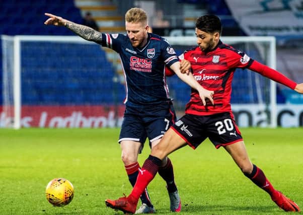 Michael Gardyne, left, could be set to leave Ross County this summer. Picture: SNS