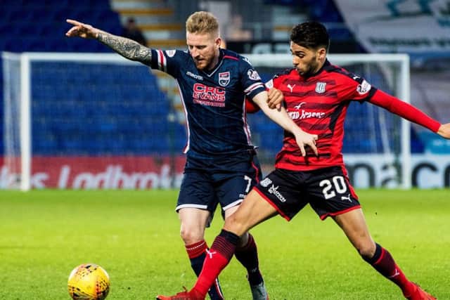 Michael Gardyne, left, could be set to leave Ross County this summer. Picture: SNS