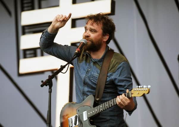Scott Hutchison performing with Frightened Rabbit at T in the Park in 2013. Picture: Greg Macvean