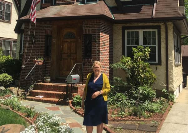 Susan Dalgety at Donald Trumpss childhood home in Queens