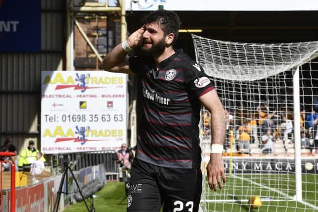 Motherwell's Nadir Cifci hit twice for the Steelmen. Picture: SNS/Rob Casey