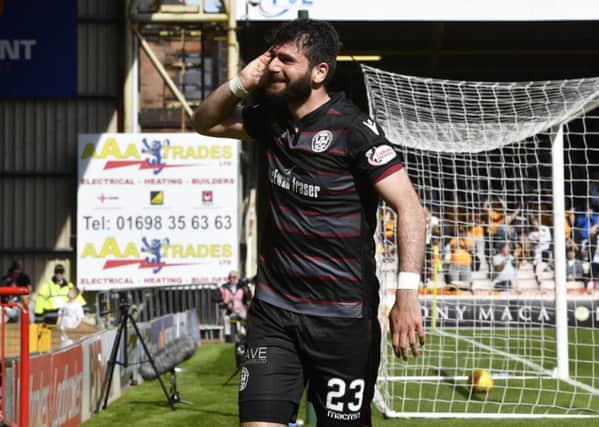 Motherwell's Nadir Cifci hit twice for the Steelmen. Picture: SNS/Rob Casey