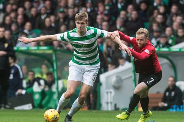 Kristoffer Ajer has excelled at the heart of Celtic's defence this season. Picture: John Devlin