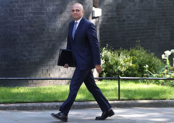Home Secretary Sajid Javid arrives in Downing Street for a meeting of Cabinet (DANIEL LEAL-OLIVAS/AFP/Getty Images)