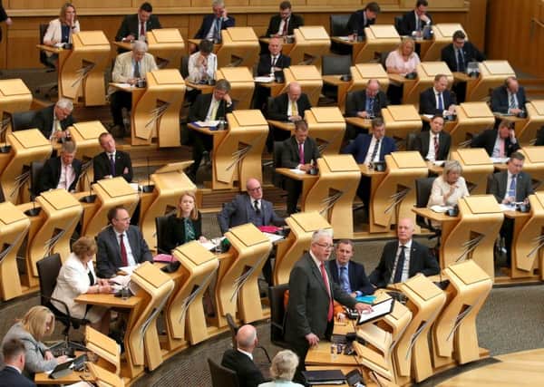 Scottish Brexit Minister Michael Russell speaks during a Scottish Government debate on legislative consent to the EU withdrawal Bill. Picture:  Andrew Milligan/PA Wire