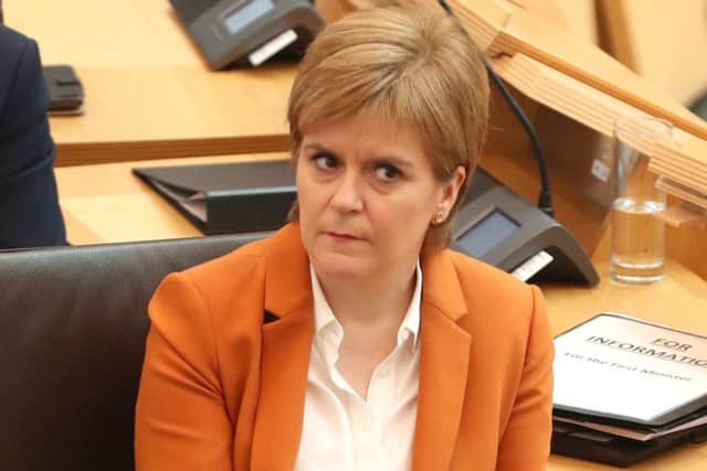 First Minister Nicola Sturgeon during a Scottish Government debate on legislative consent to the EU Withdrawal Bill. Picture: Andrew Milligan/PA Wire