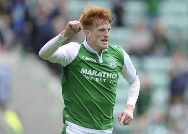 Hibs striker Simon Murray. Picture: Neil Hanna