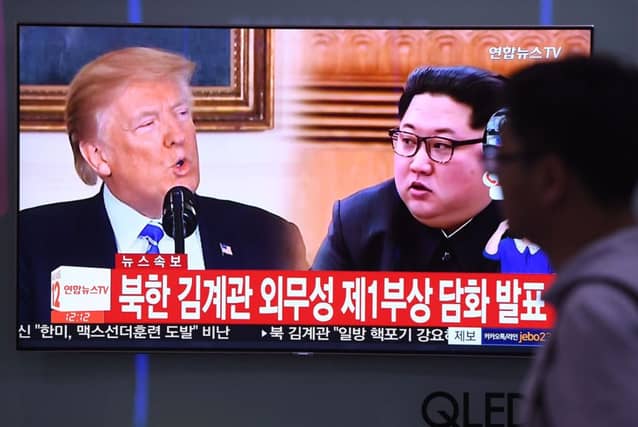 Kim Jong Un and Donald Trump are due to meet in Singapore on June 12. Picture: AFP/Getty