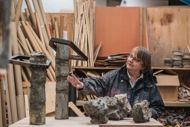 Phyllida Barlow in her studio PIC: Courtesy of the artist and Hauser & Wirth